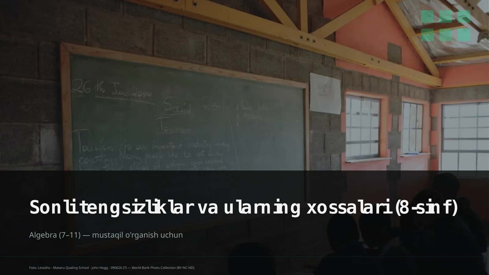 Sonli tengsizliklar va ularning xossalari (8-sinf) 1