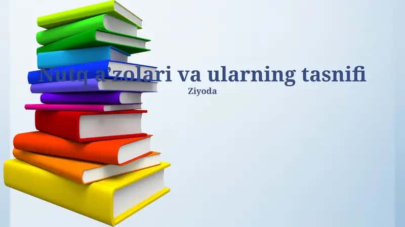 Nutq aʼzolari va ularning tasnifi 1