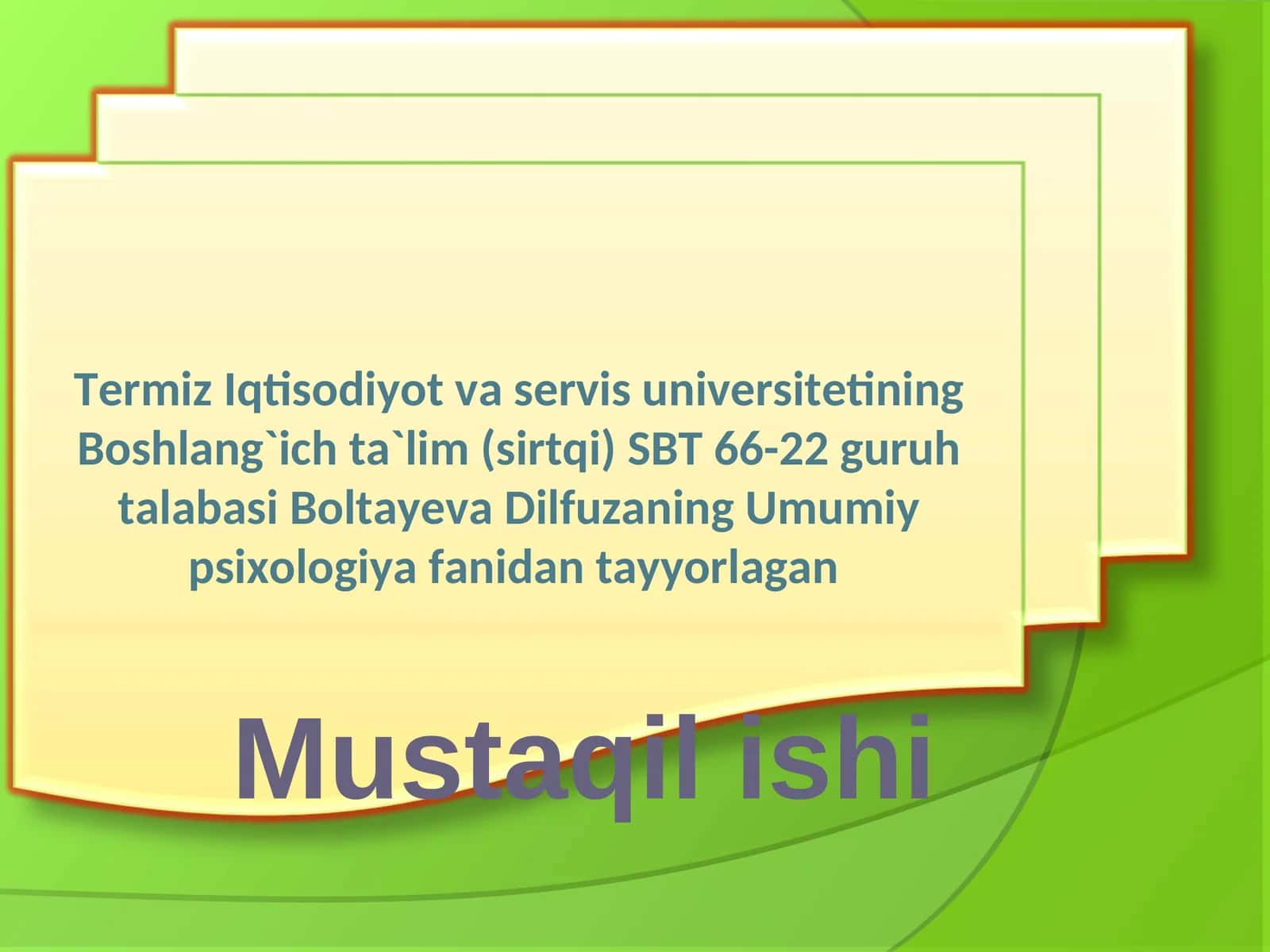 Faoliyat va motivatsiya 1