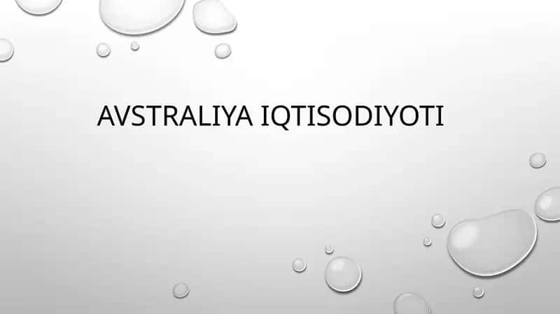 Avstraliyaiqtisodiyoti 1