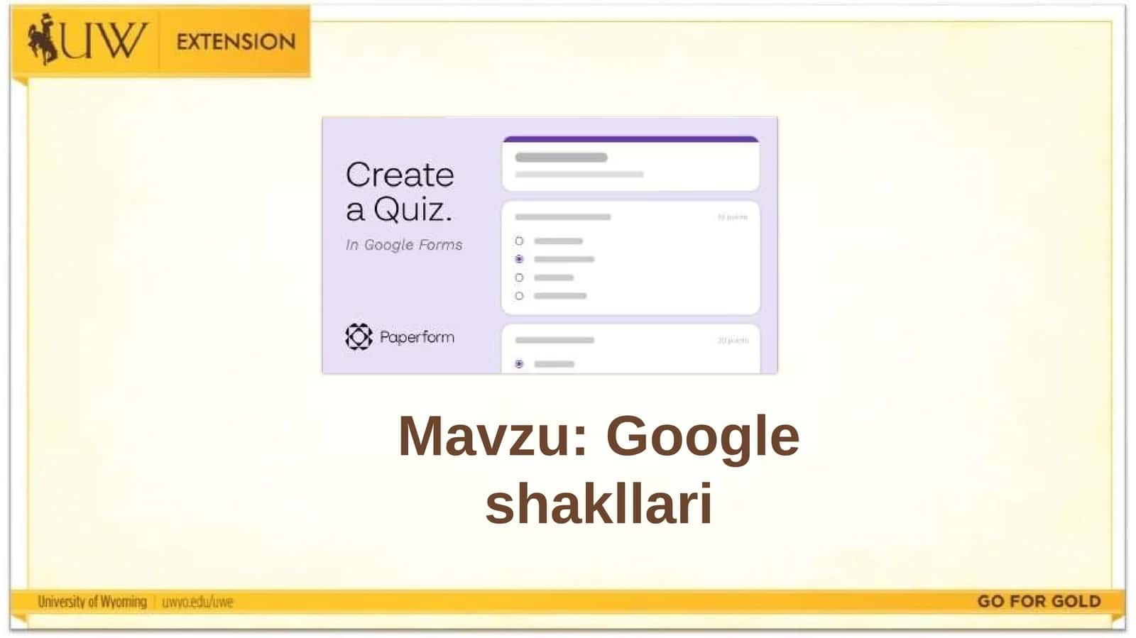 Google Forms 1