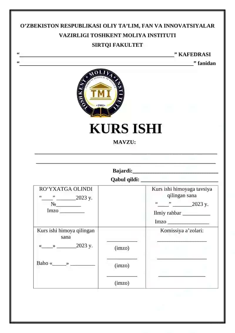 KURS ISHI