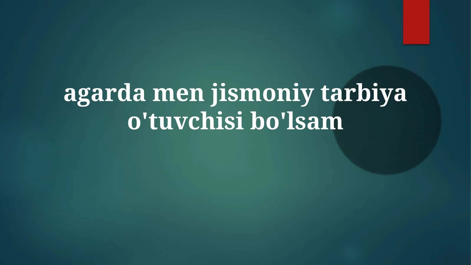 Jismoniy tarbiya o'quvchisi 1