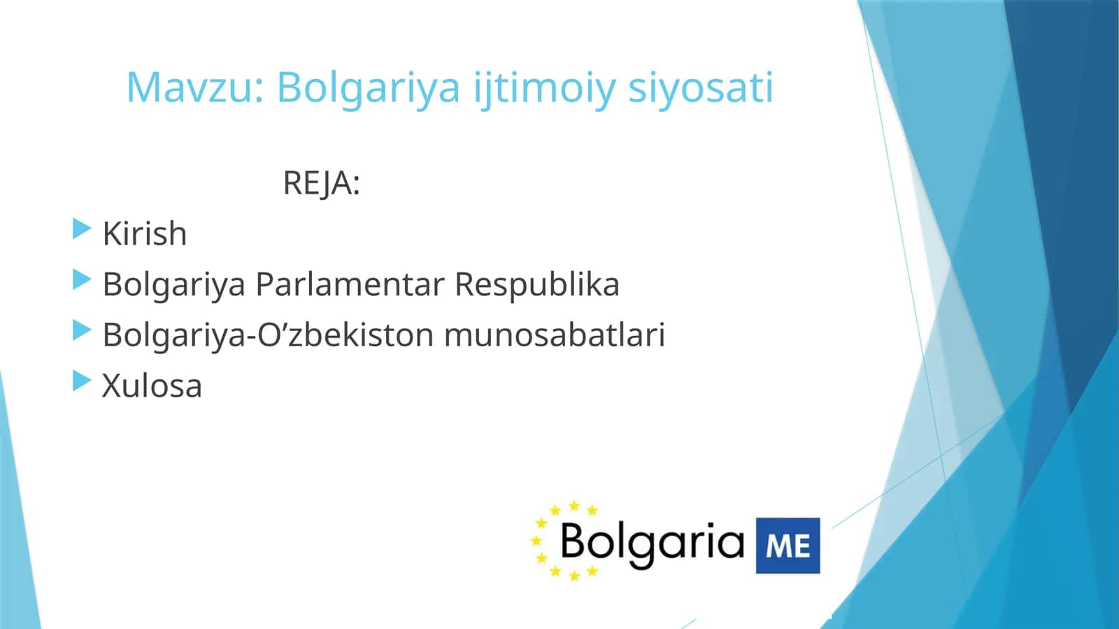 Bolgariya ijtimoiy siyosati 1