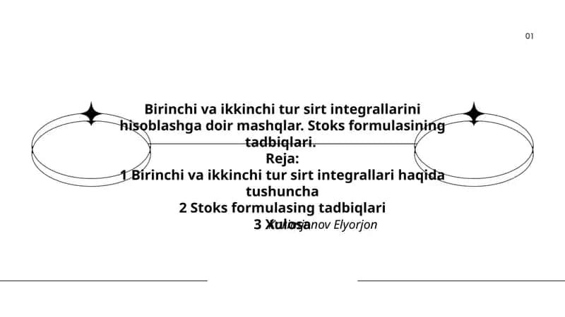 Birinchi va ikkinchi tur sirt integrallarini hisoblashga doir mashqlar 1