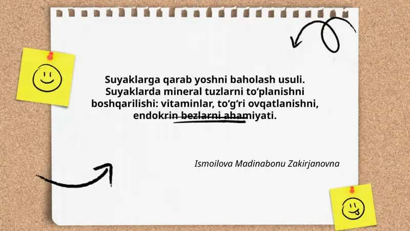 Suyaklarga qarab yoshni baholash usuli 1