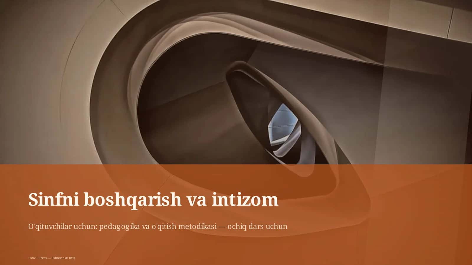 Sinfni boshqarish va intizom 1