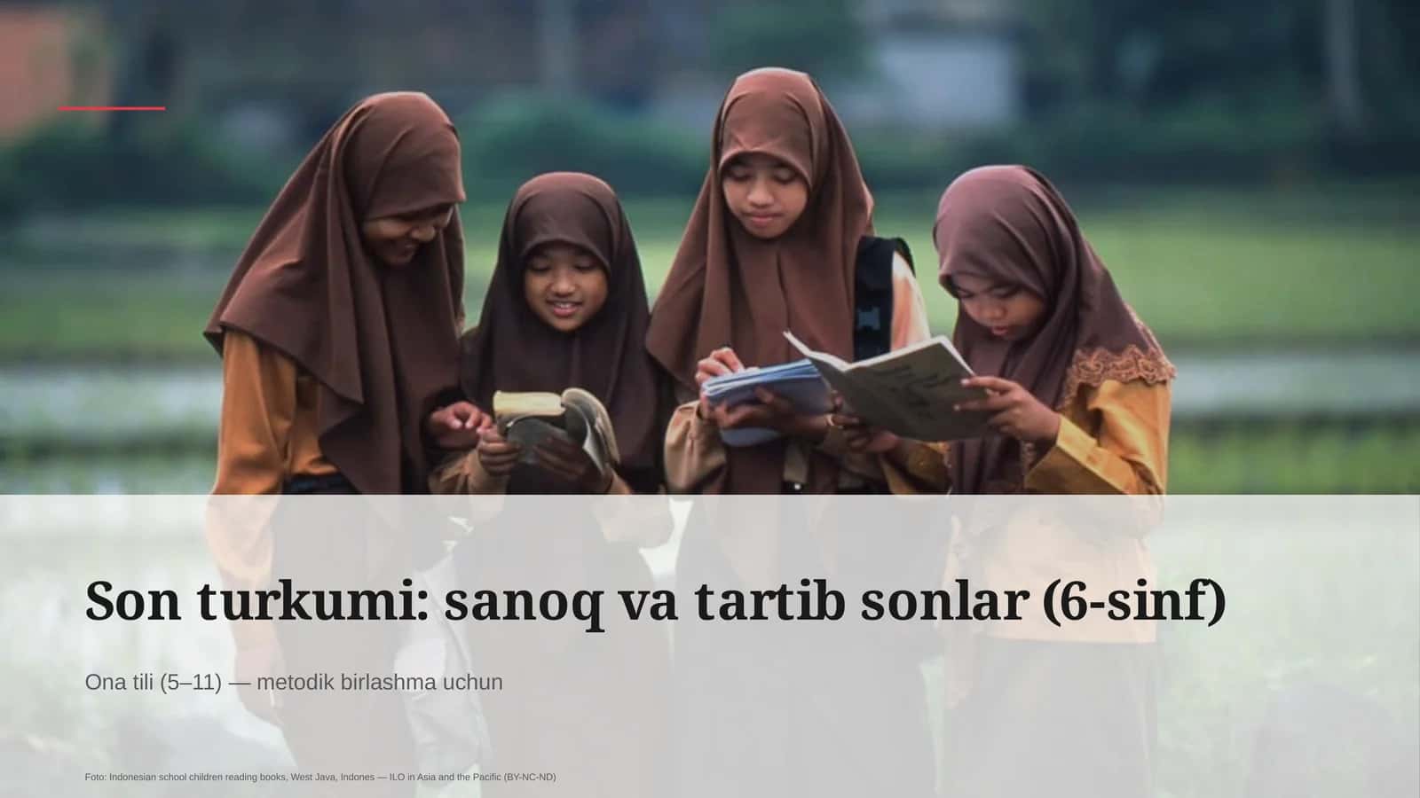 Son turkumi: sanoq va tartib sonlar (6-sinf) 1
