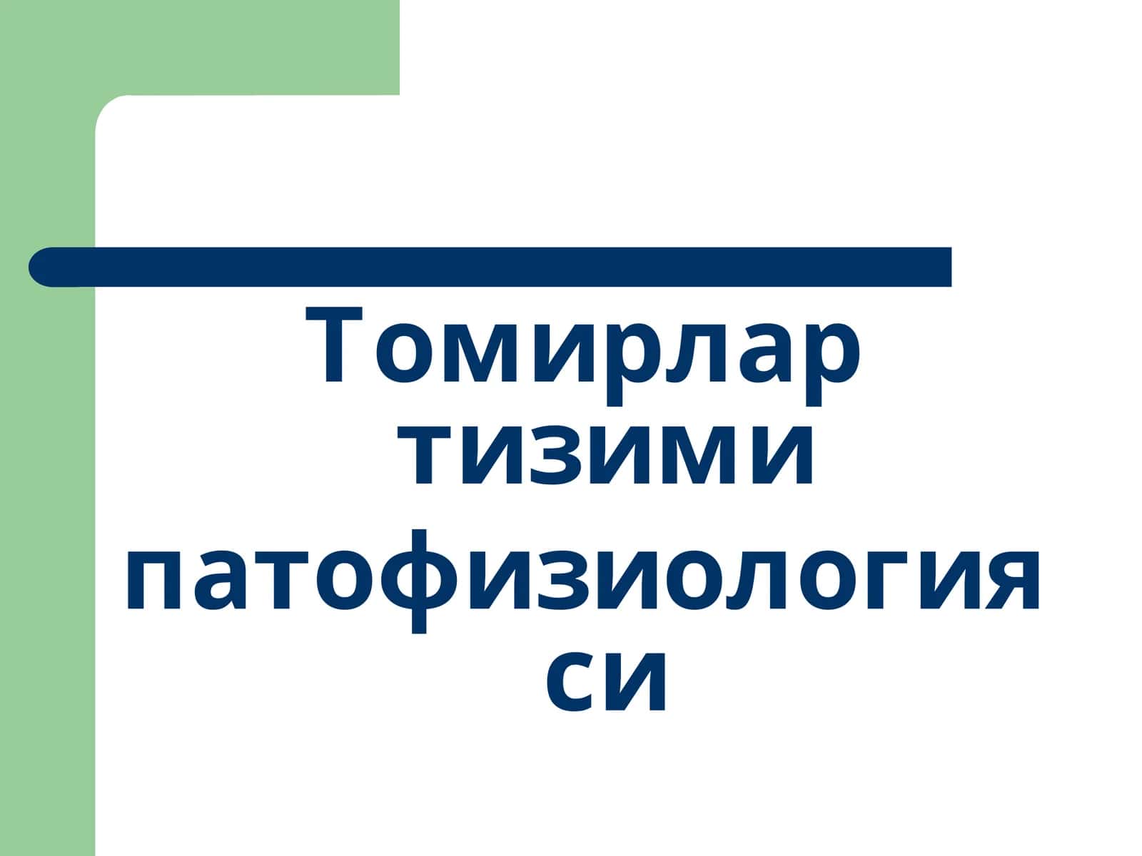 Томирлар тизими 1