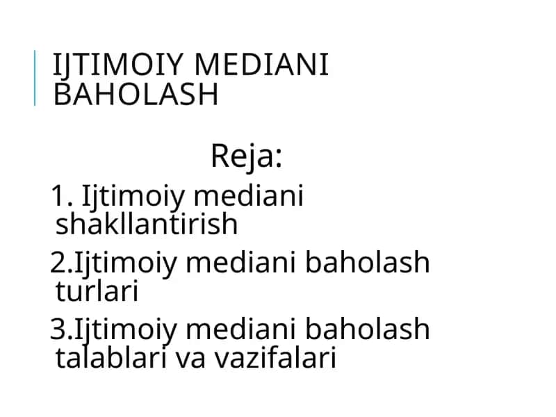 Ijtimoiy mediani baholash 1