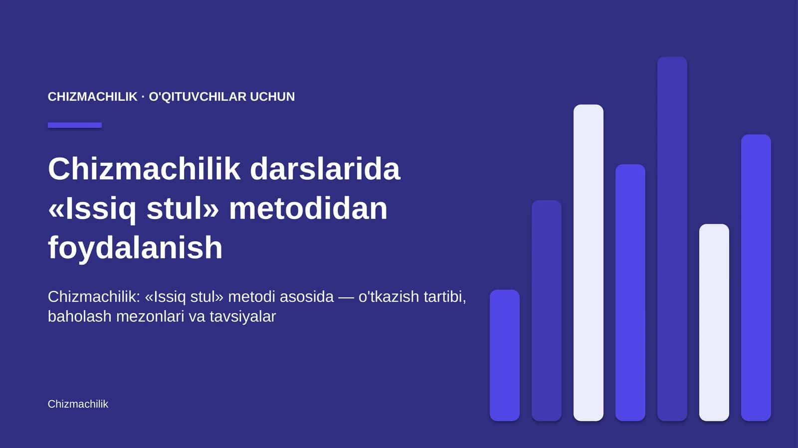 chizmachilik darslarida issiq stul metodidan foydalanish 2597 1