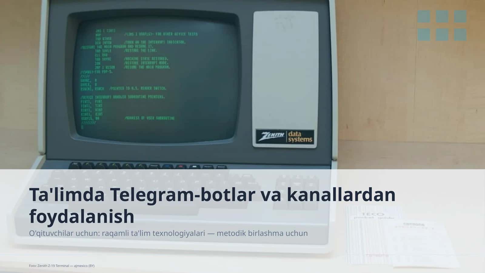 Ta'limda Telegram-botlar va kanallardan foydalanish 1