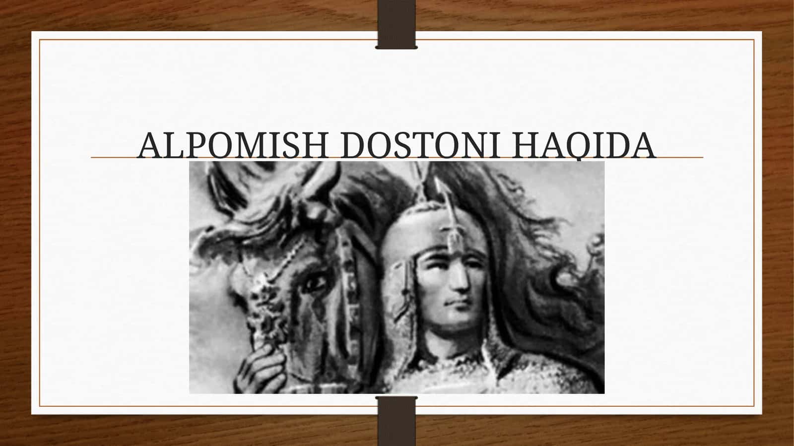 ALPOMISH DOSTONI HAQIDA 1