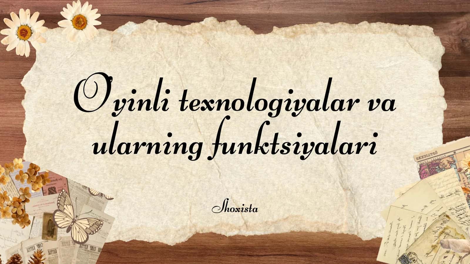 O'yinli texnologiyalar va ularning funktsiyalari 1