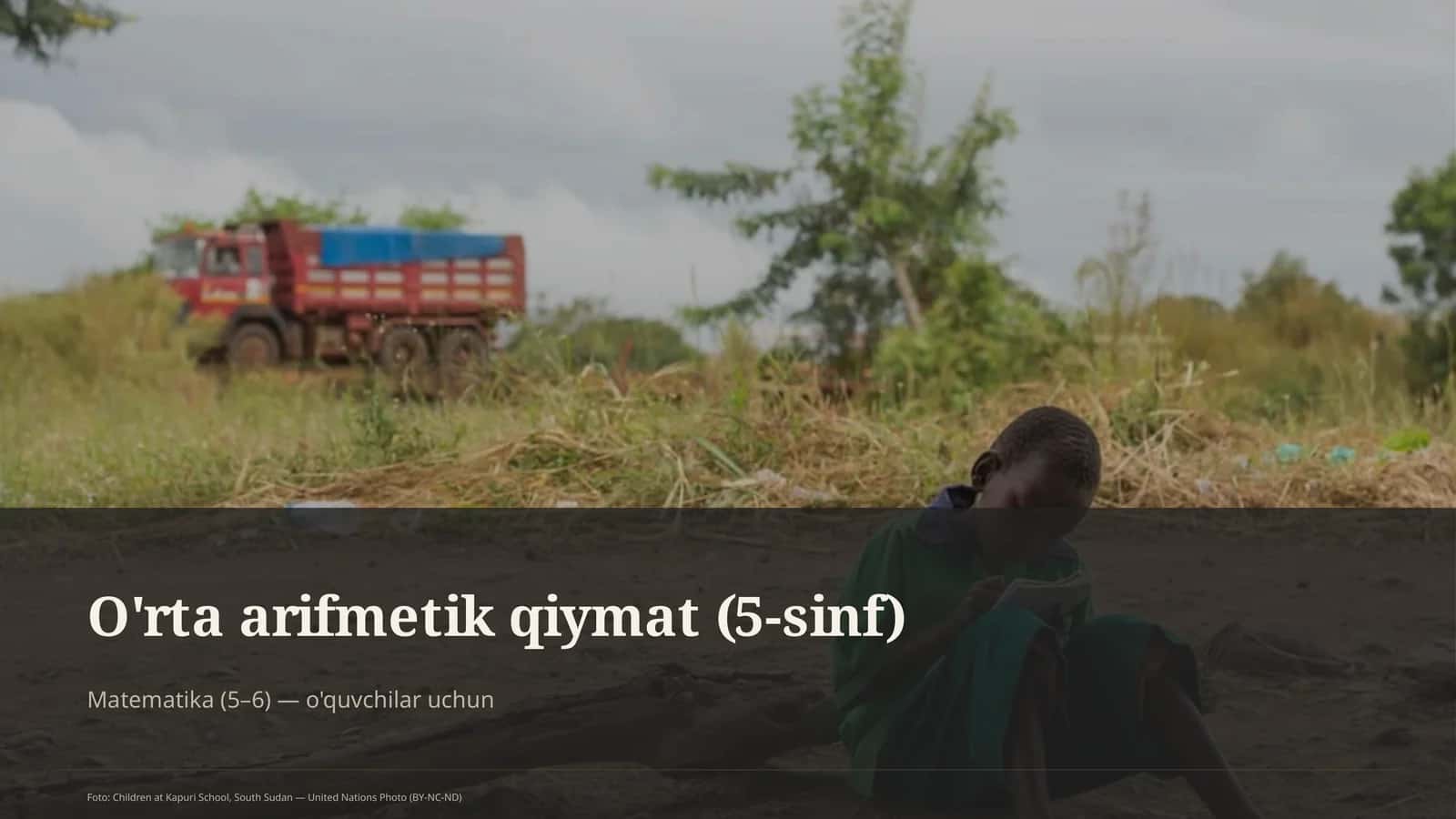 O'rta arifmetik qiymat (5-sinf) 1