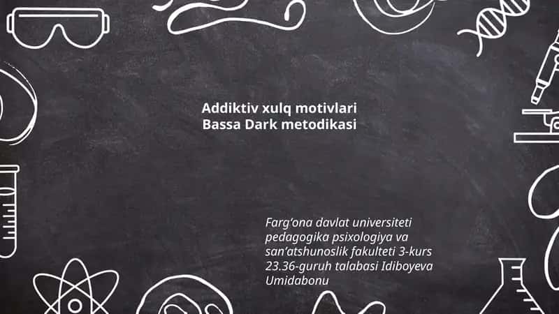 Addiktiv xulq motivlari 1