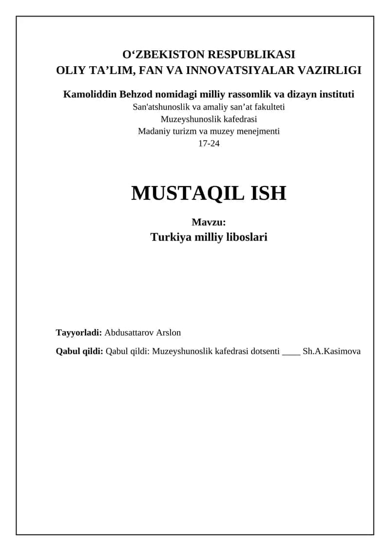 Turk milliy liboslari 1