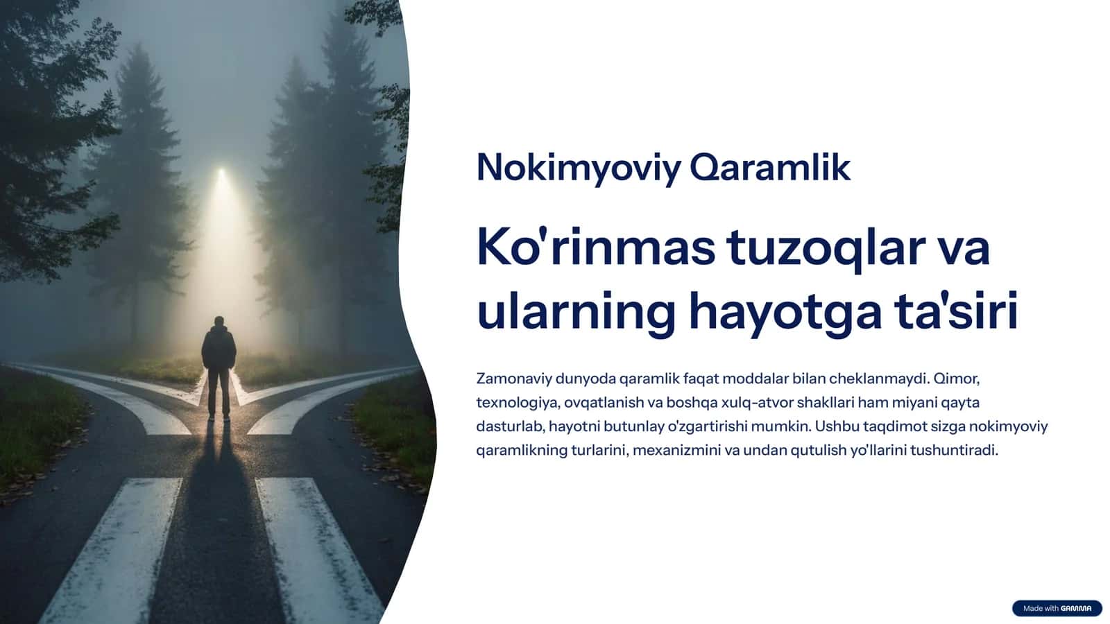 Nokimyoviy Qaramlik turlari 1