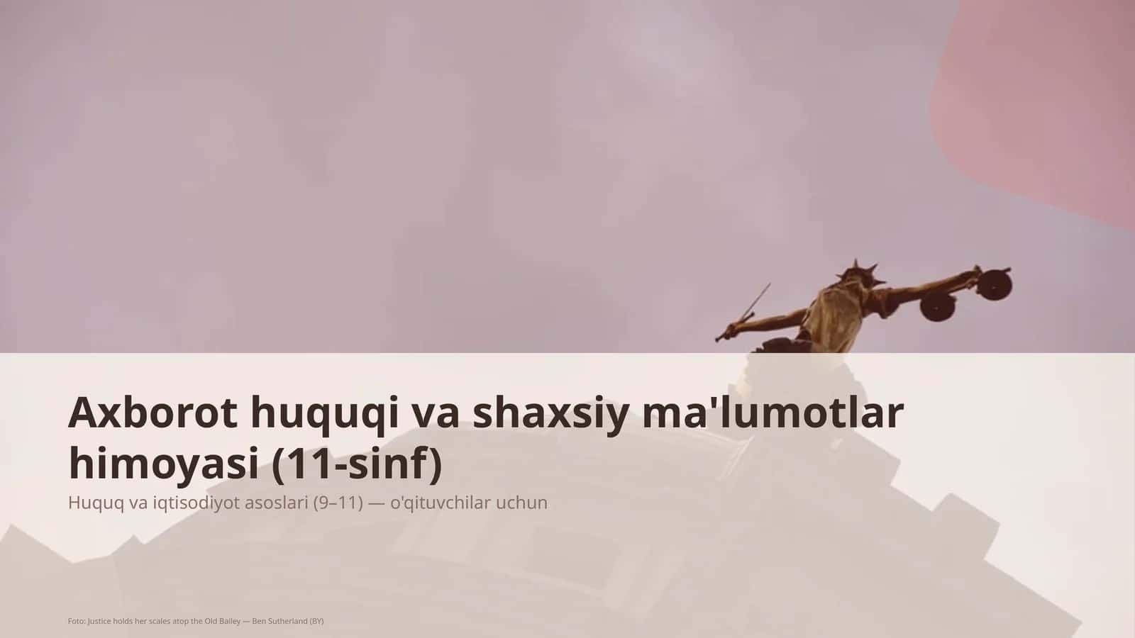 Huquq va iqtisodiyot asoslari (9–11) 1