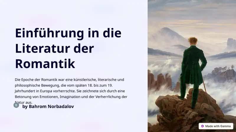 Einführung in die Literatur der Romantik 1