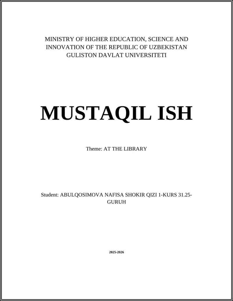 Borrowing Books from a Library 1