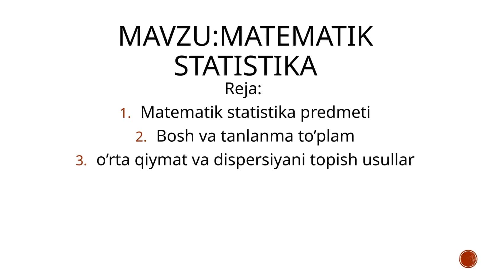 Matematik statistika 1