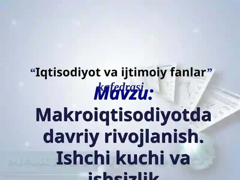 Iqtisodiy davrlar 1