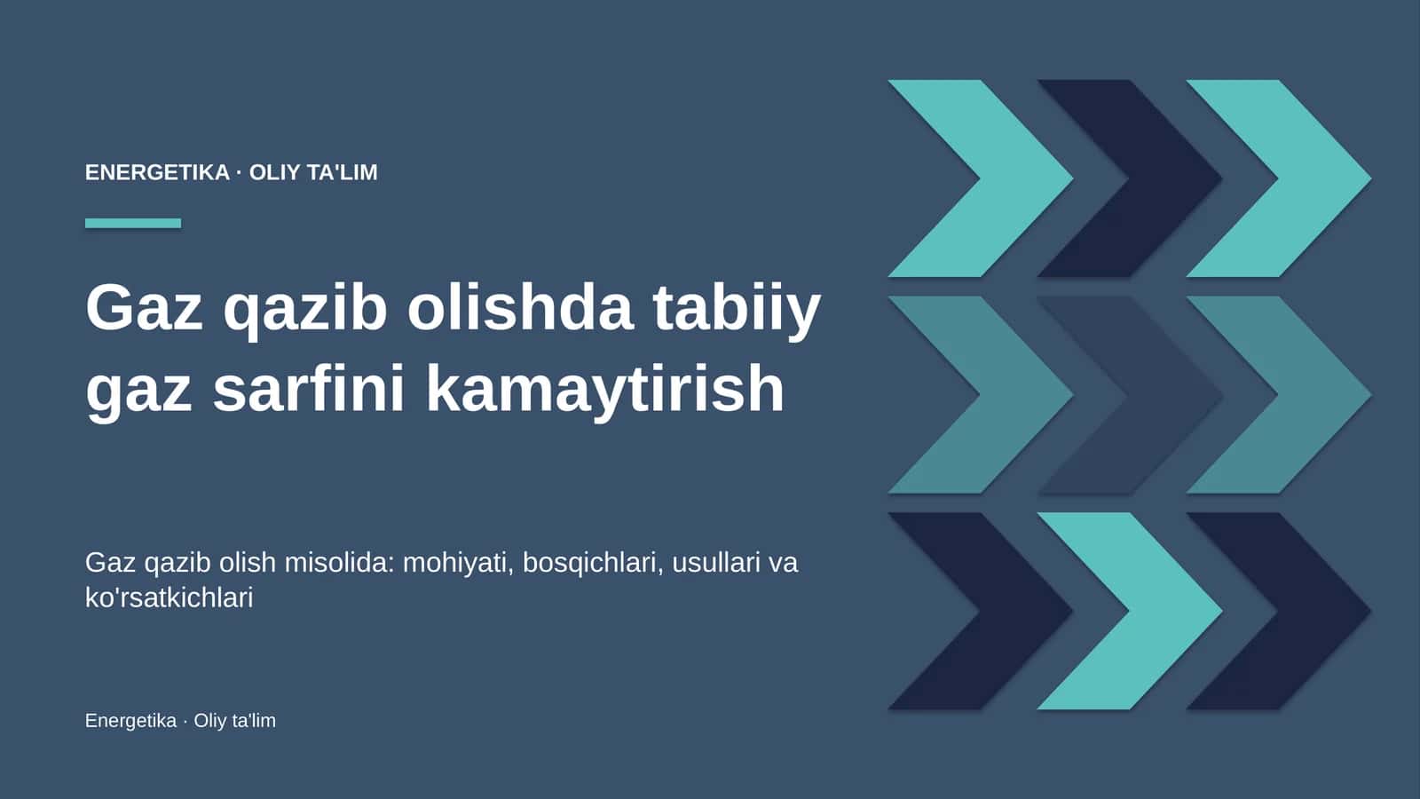 gaz qazib olishda tabiiy gaz sarfini kamaytirish 7588 1