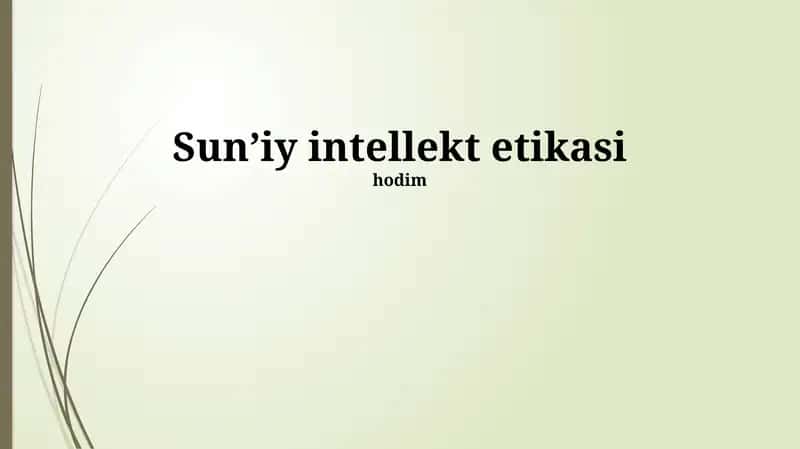Sun’iy intellekt etikasi 1