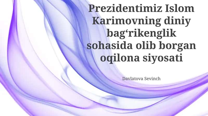 Diniy Ekstremizm va Terrorizmga Qarshi Kurash 1