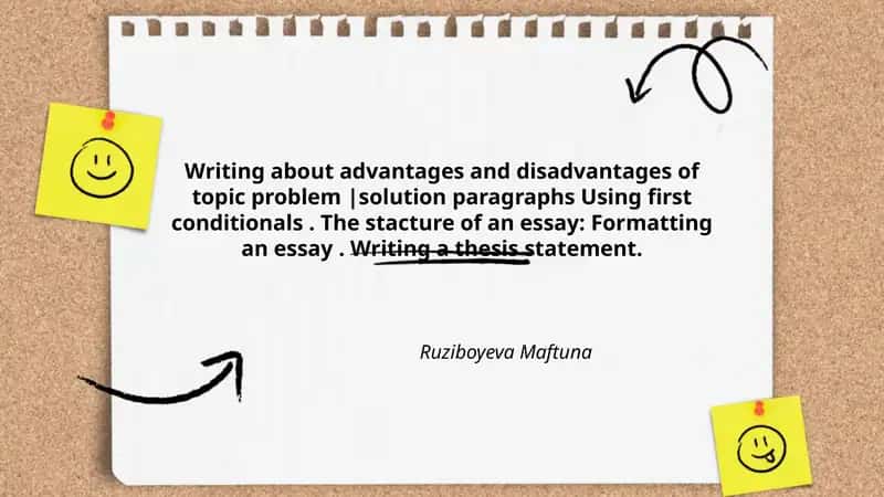 Writing about advantages and disadvantages 1