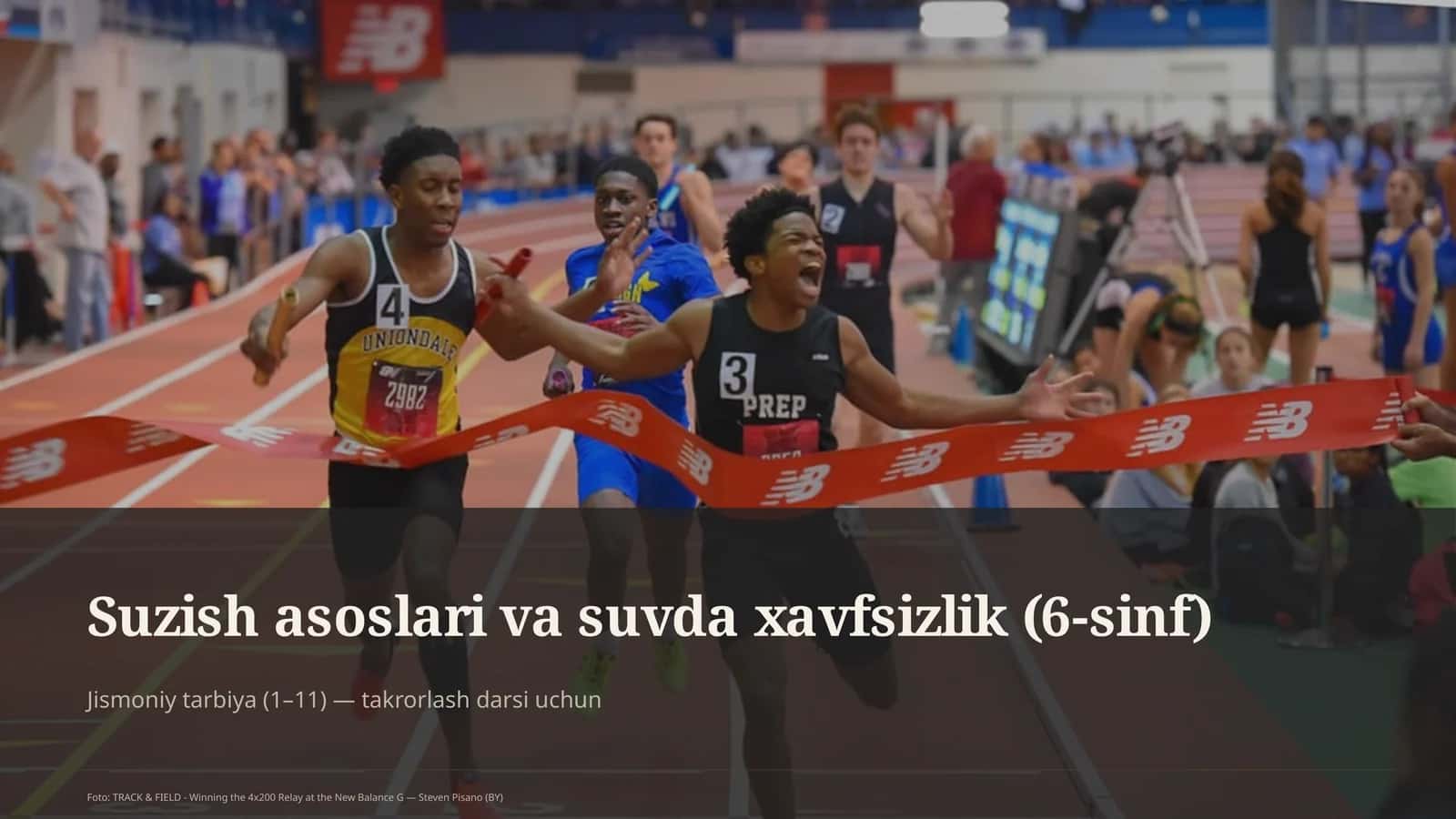 Suzish asoslari va suvda xavfsizlik (6-sinf) 1