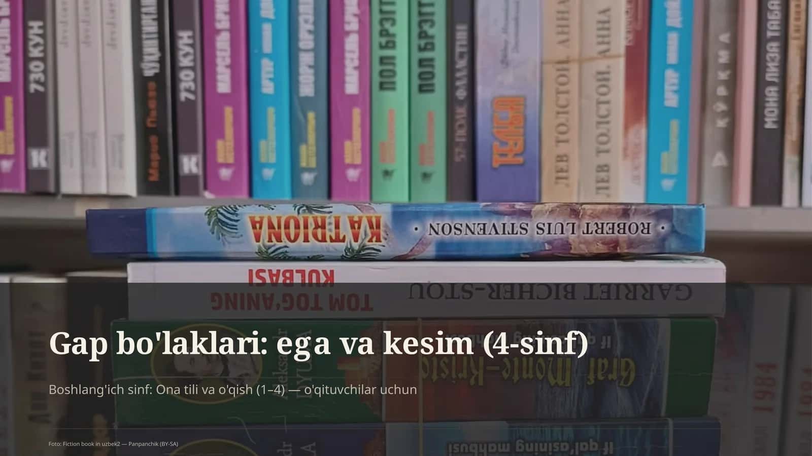 Gap bo'laklari: ega va kesim (4-sinf) 1