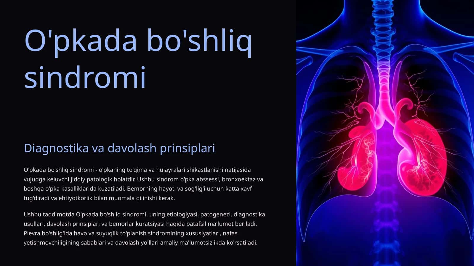 O'pkada bo'shliq sindromi 1