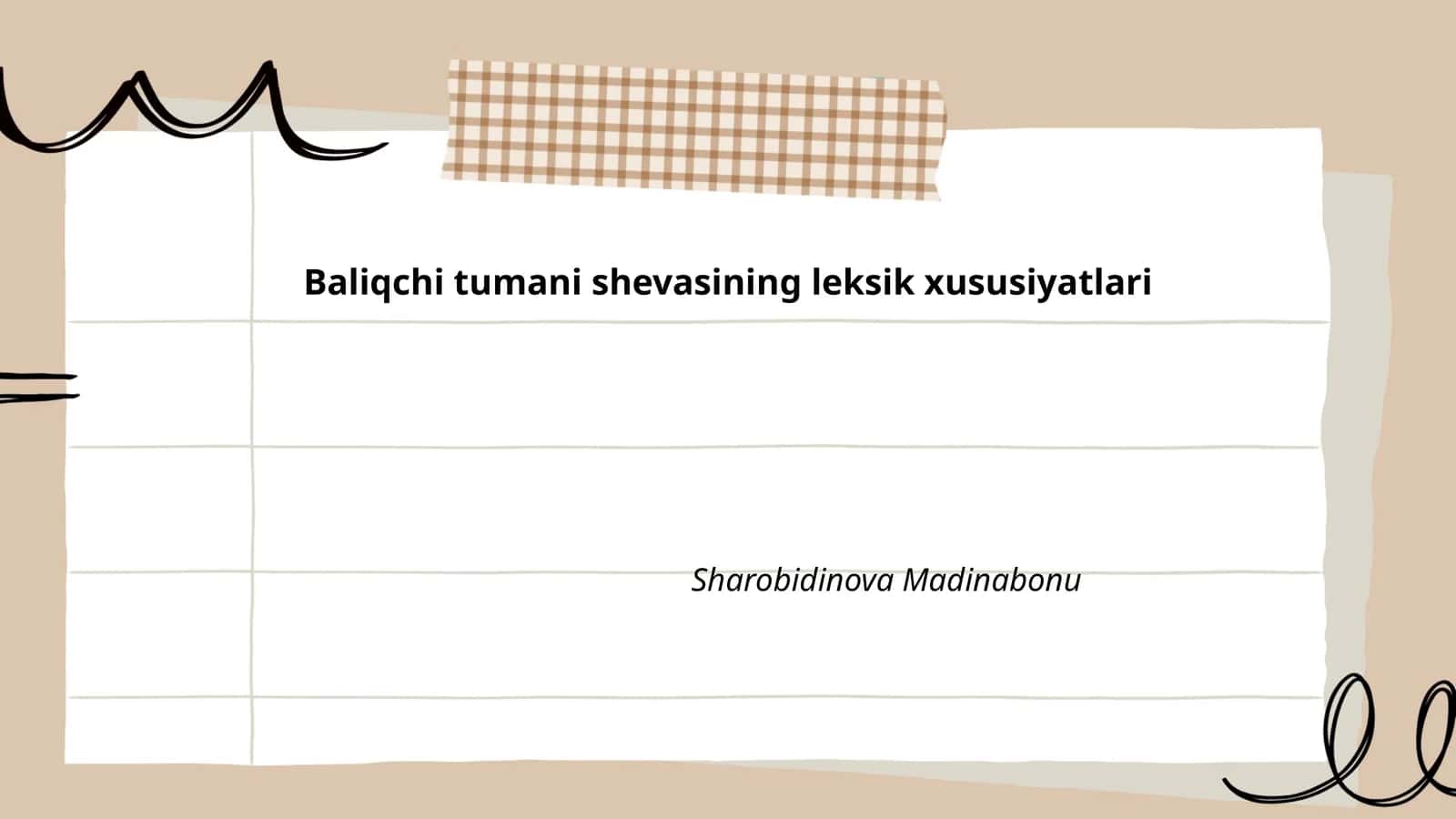 Baliqchi tumani shevasining leksik xususiyatlari 1