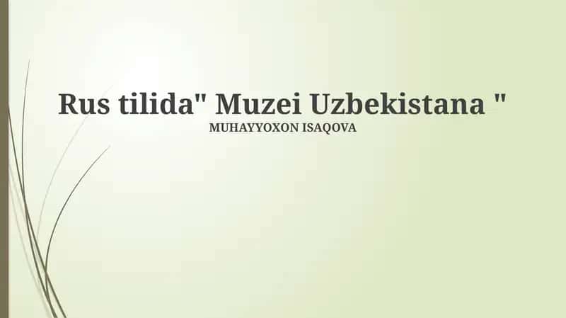 Xiva Muzeylari 1