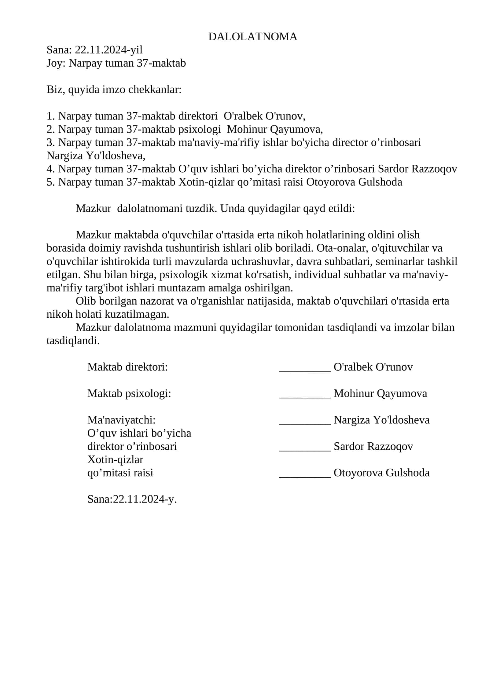 DALOLATNOMA 1