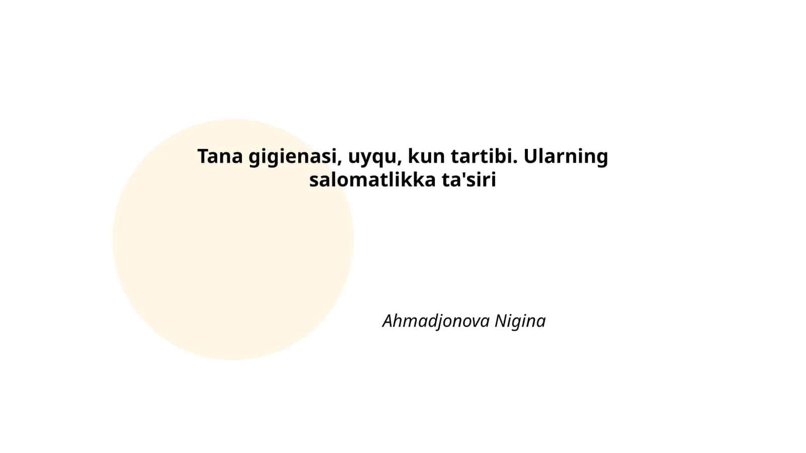 Tanani parvarishlashning salomatlikka ta'siri 1