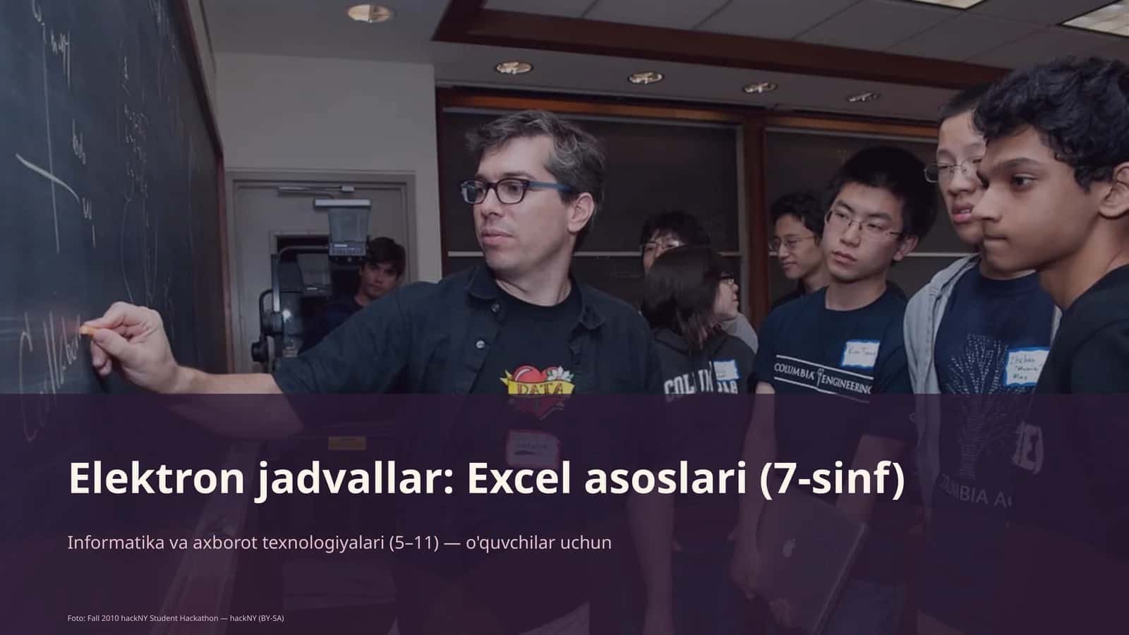 Excel asoslari (7-sinf) 1