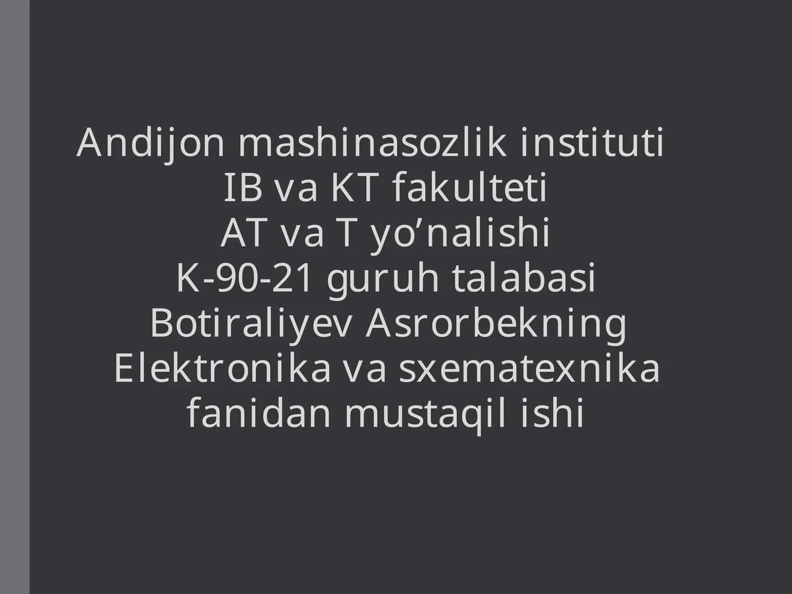 Bipolyar tranzistorlar 1