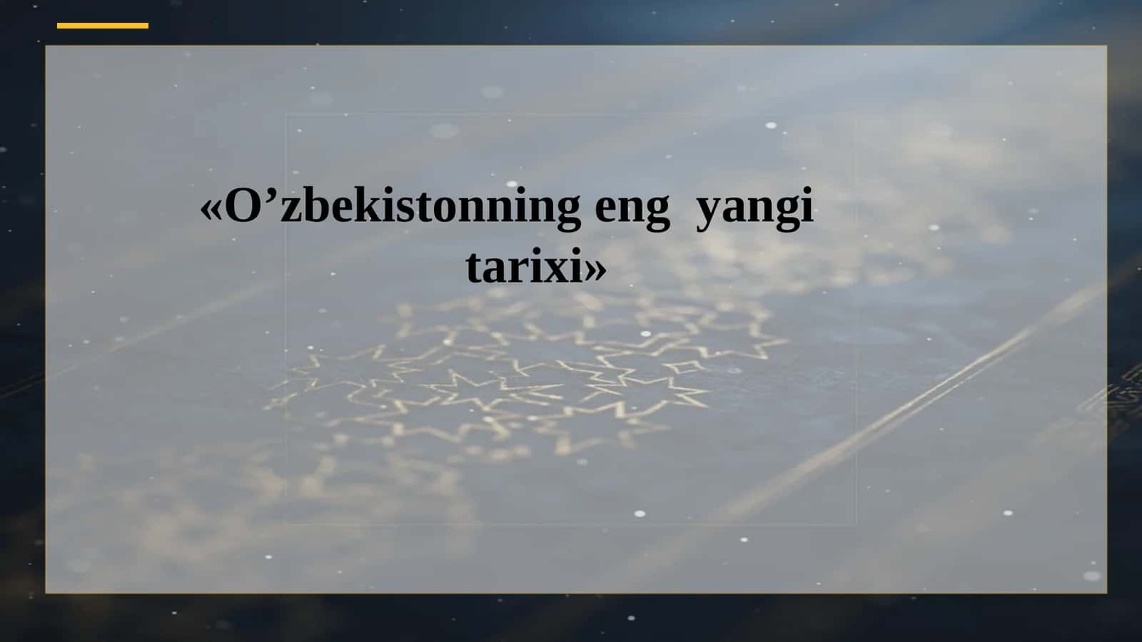 IX-XII asrlarda Markaziy Osiyo: Birinchi Sharq Renessansi 1