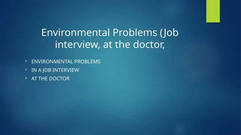 Environmental Problems 1
