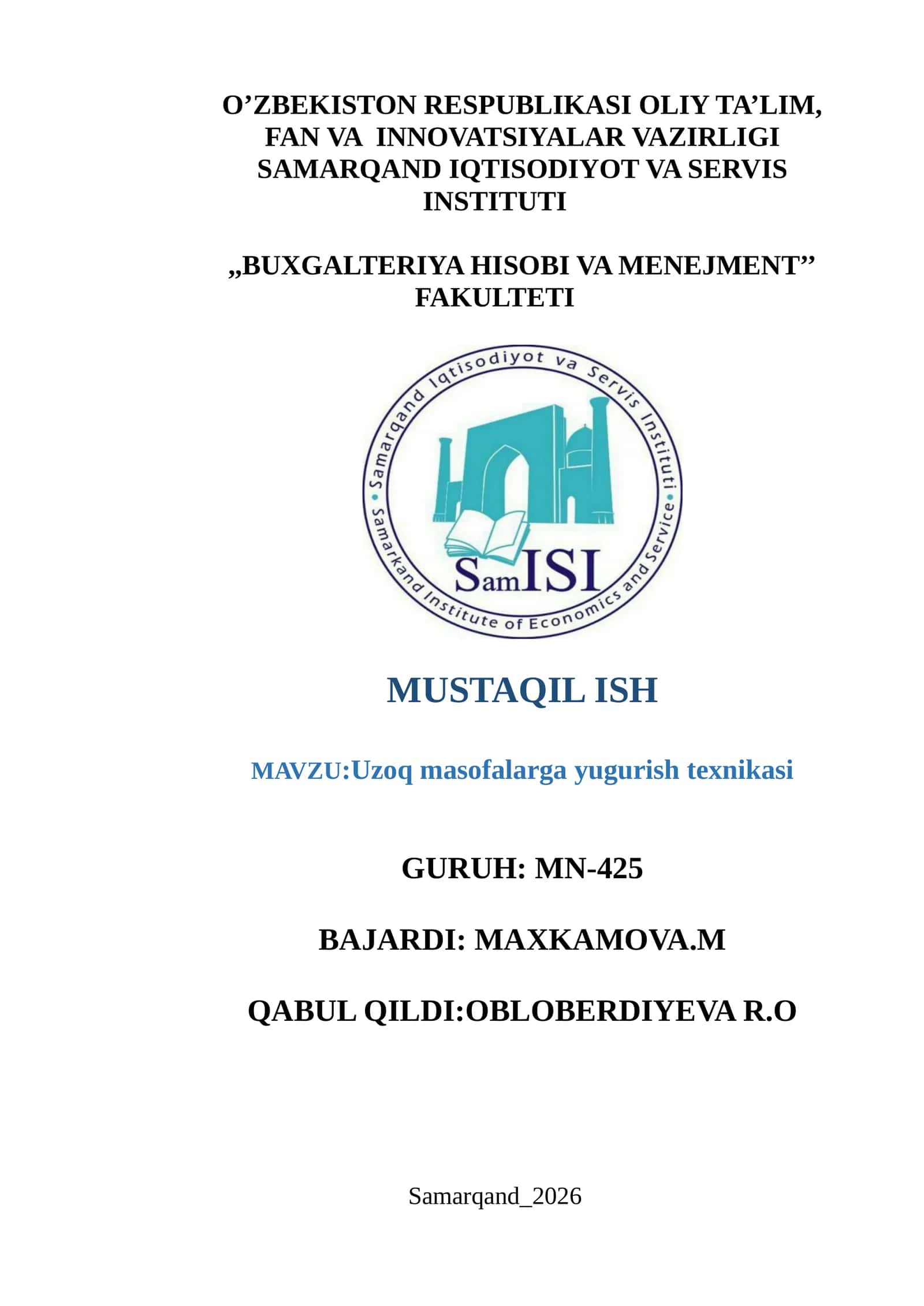 Uzoq masofalarga yugurish texnikasi 1