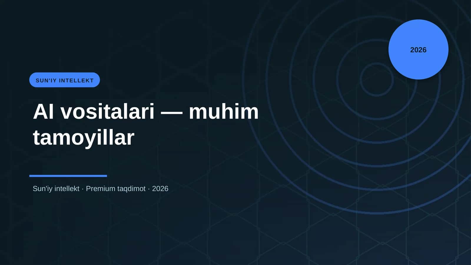 AI vositalari — muhim tamoyillar 1