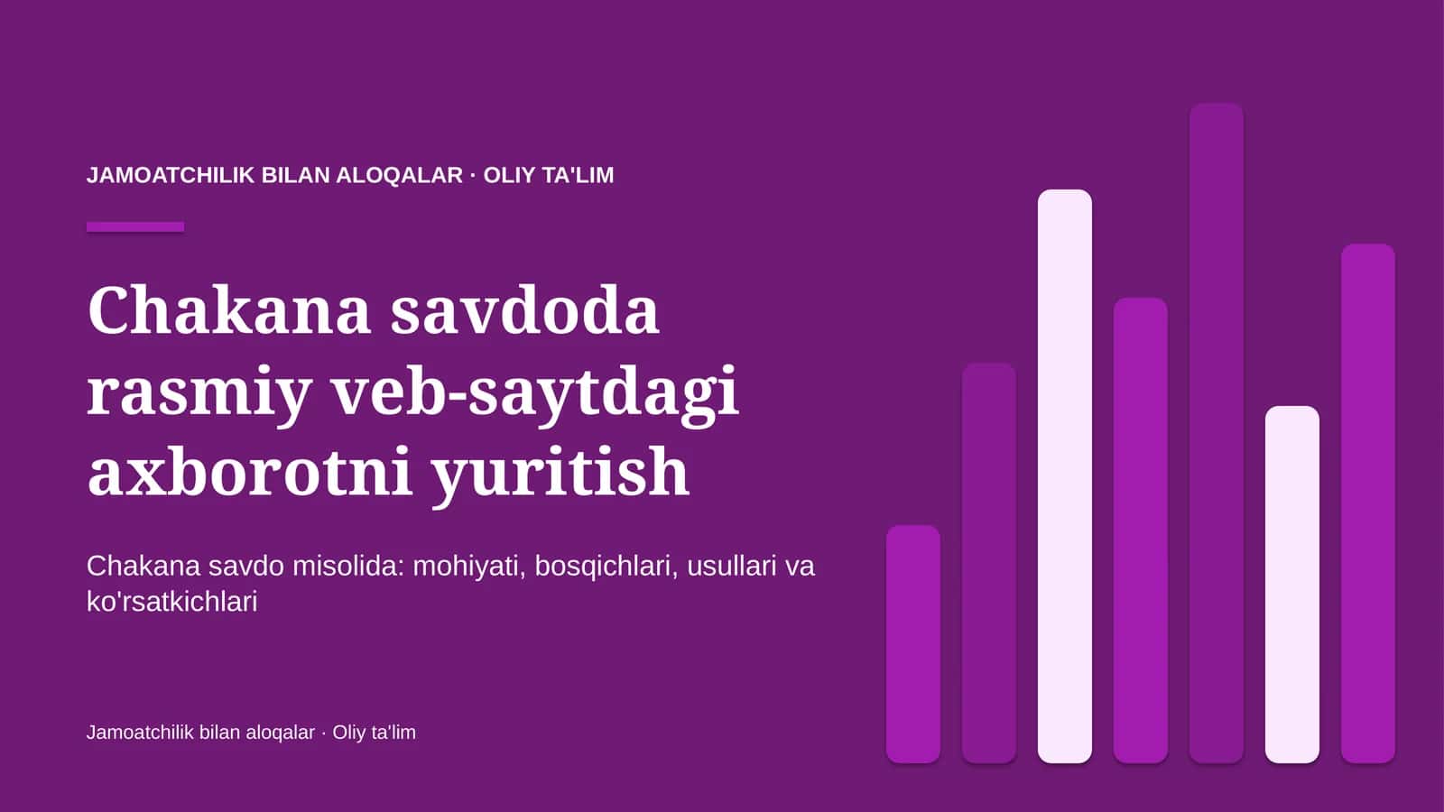 chakana savdoda rasmiy veb saytdagi axborotni yuritish 8294 1