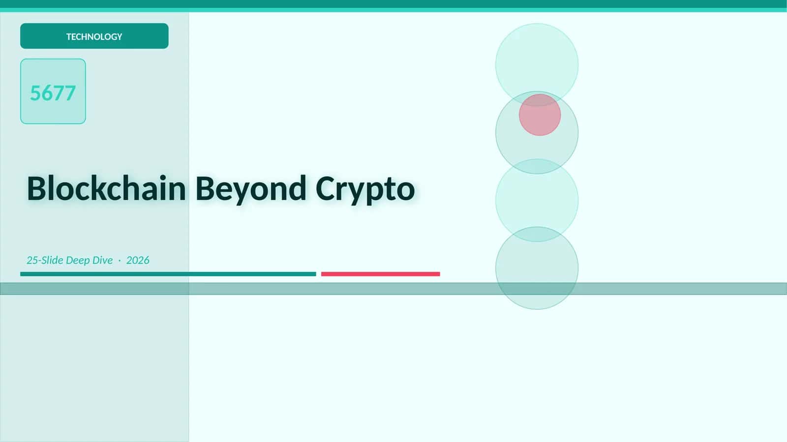 Blockchain Beyond Crypto 1