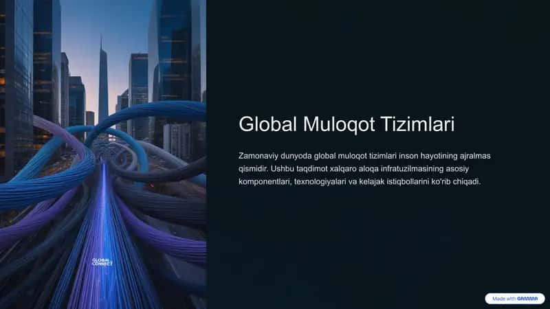 Global Muloqot Tizimlari 1