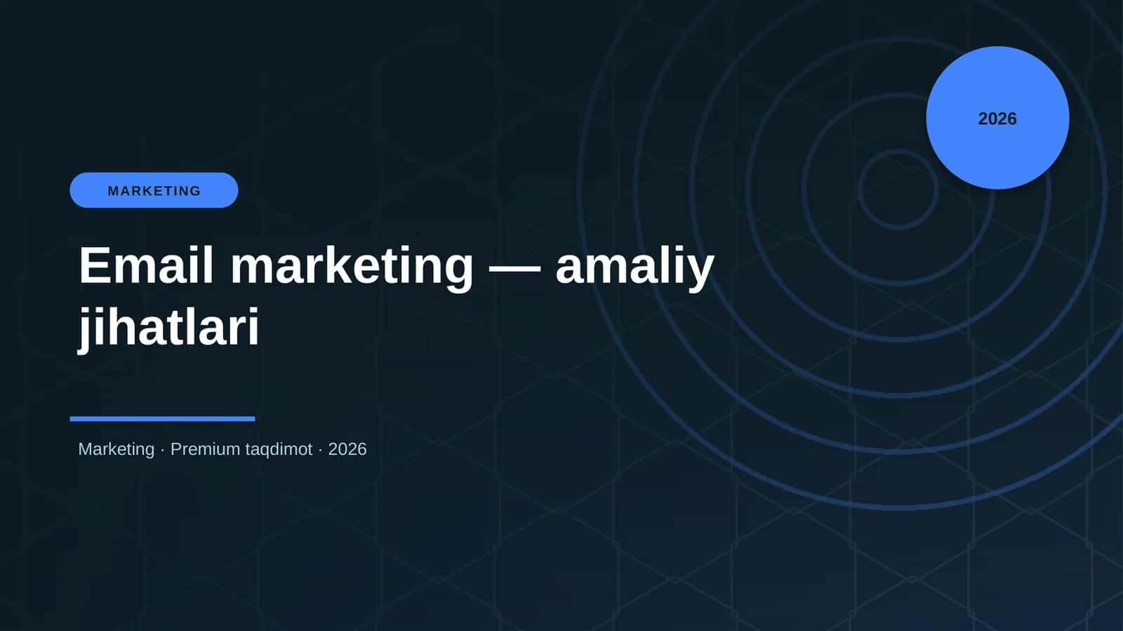 Email marketing — amaliy jihatlari 1