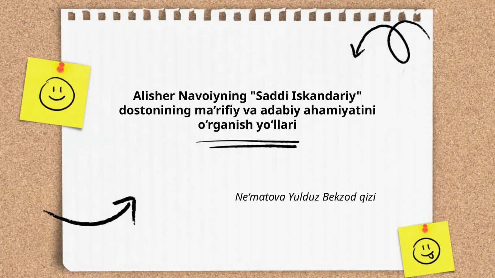 Saddi Iskandariy dostonining ma‘rifiy va adabiy ahamiyati 1
