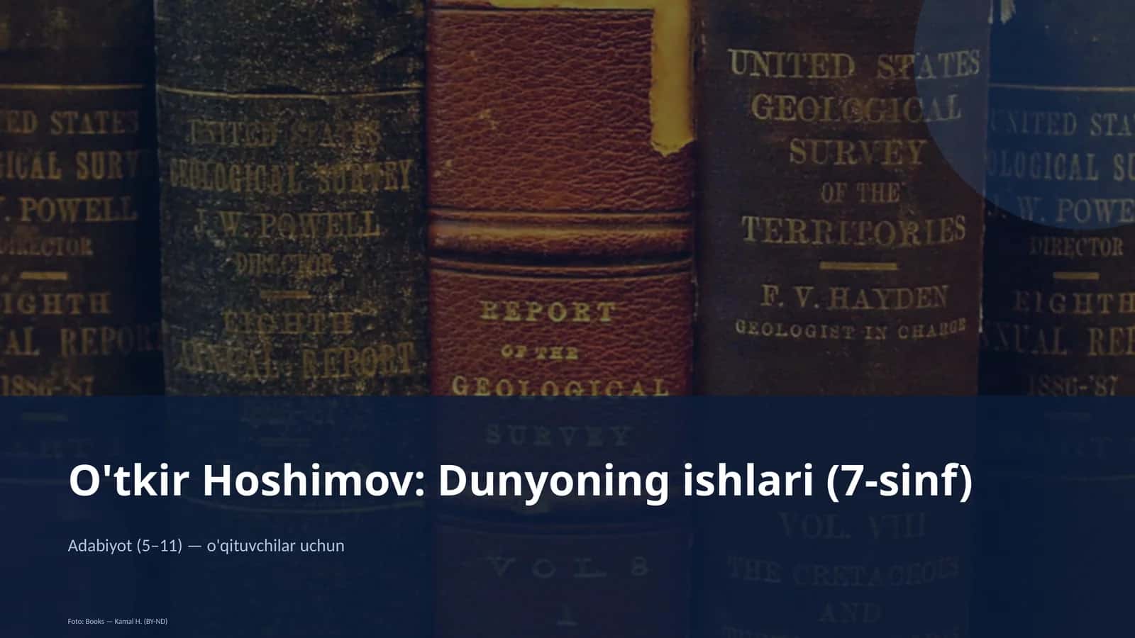 O'tkir Hoshimov: Dunyoning ishlari (7-sinf) 1